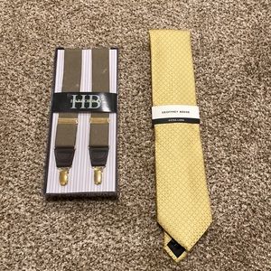 Big and tall - suspenders and tie